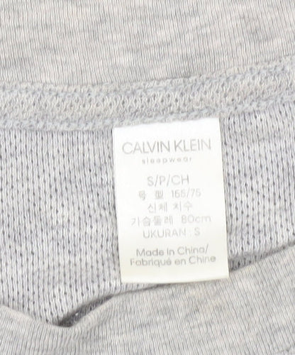 Calvin Klein Women's Grey Cropped T-Shirt, Size S