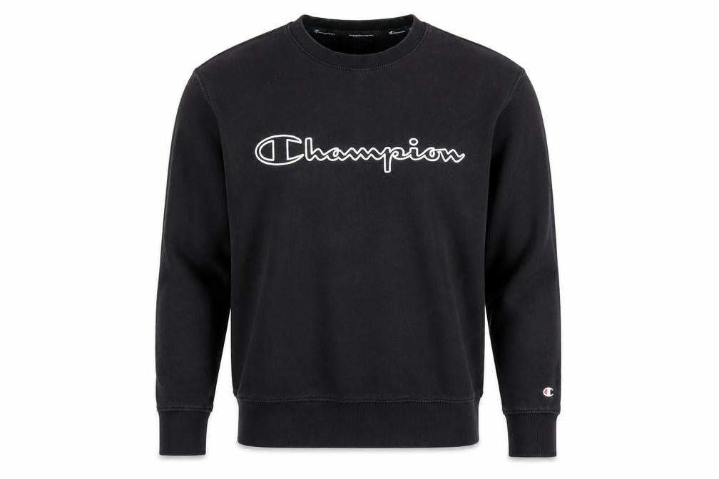 Unisex Adults UK Size M Champion Black Pullover Sweatshirt
