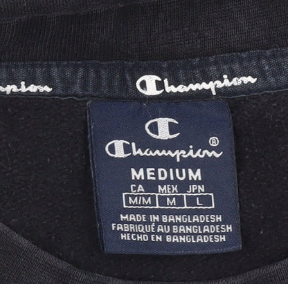 Unisex Adults UK Size M Champion Black Pullover Sweatshirt