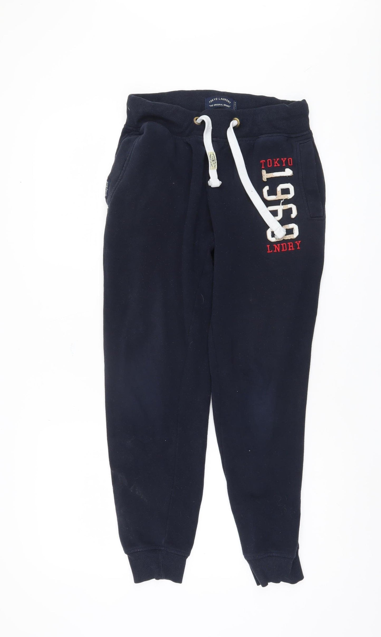 Mens UK Size S Tokyo Laundry  Jogger Blue Trousers