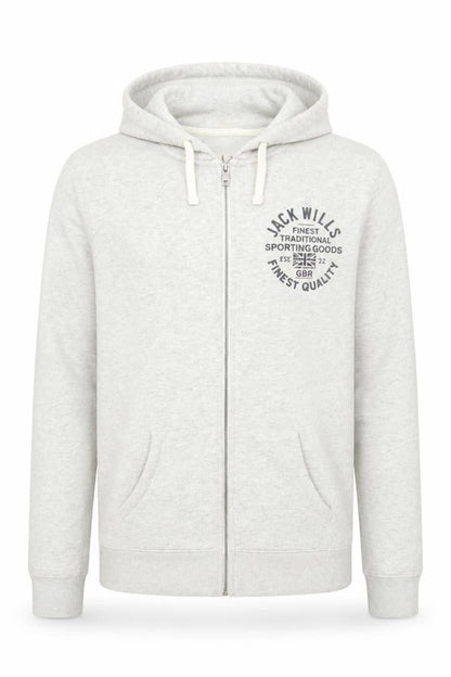 Mens UK Size M Jack Wills Grey Full Zip Hoodie