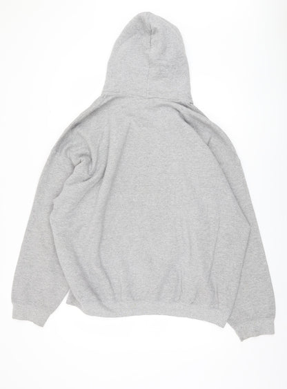 Mens UK Size 2XL Gildan Grey Pullover Hoodie