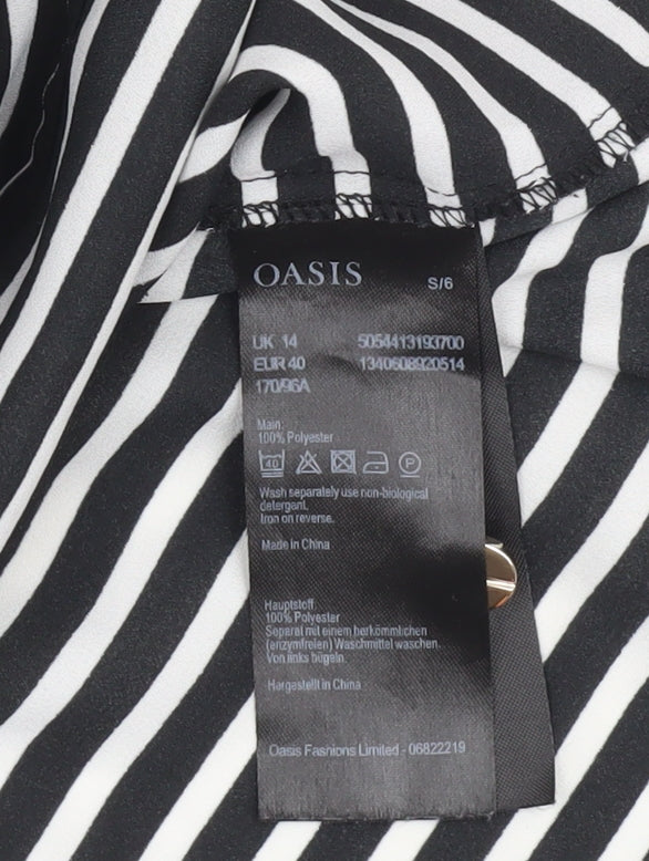 Womens UK Size 14 Oasis Black  T-Shirt