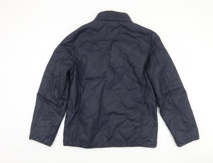 Mens UK Size M St George by Duffer Blue Quilted Coat