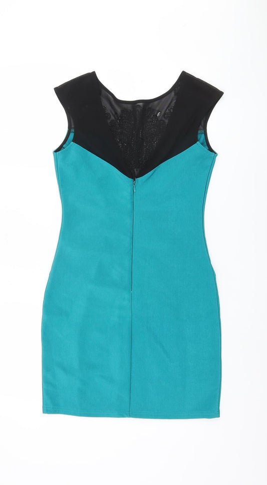 Lipsy Women's Blue Bodycon Dress UK 8 Party Style