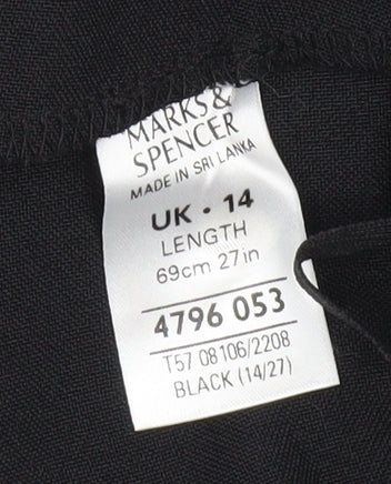 Marks and Spencer Women's Black Polyester Skirt, UK 14