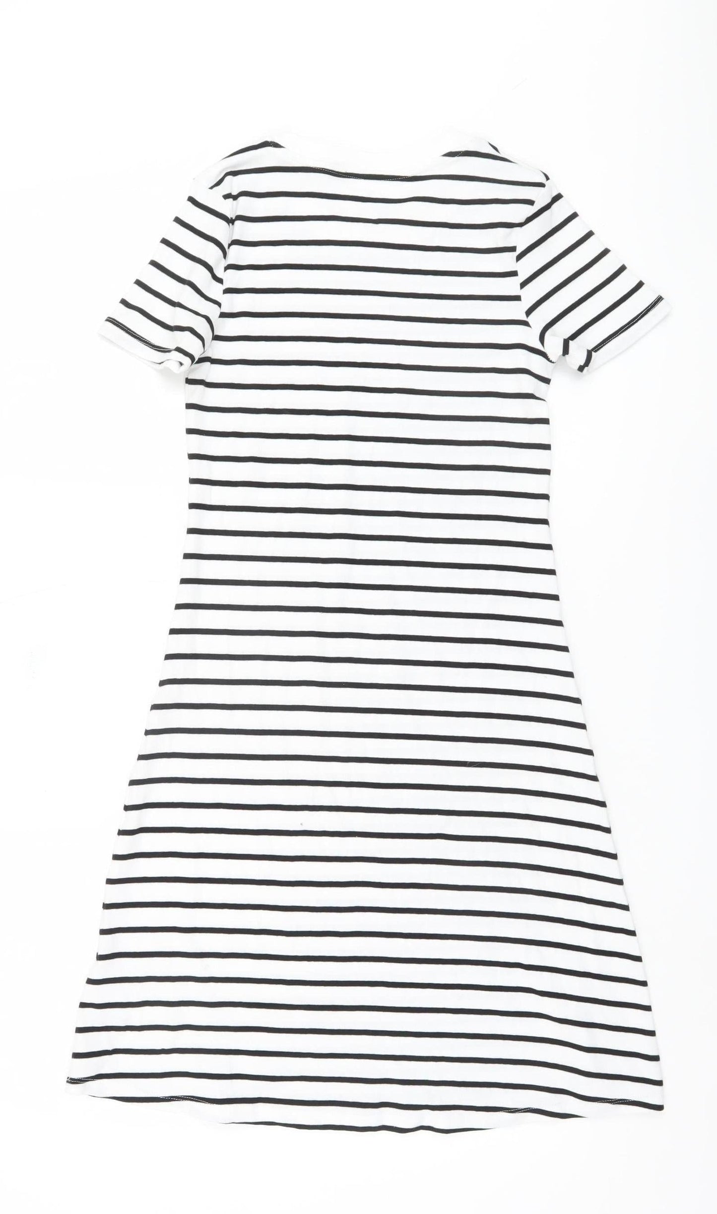 H&M Girls' Striped T-Shirt Dress, Size 14 Years, Casual Comfort