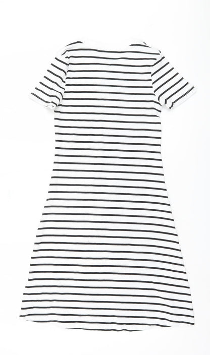 H&M Girls' Striped T-Shirt Dress, Size 14 Years, Casual Comfort