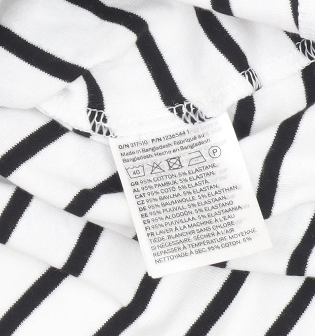 H&M Girls' Striped T-Shirt Dress, Size 14 Years, Casual Comfort