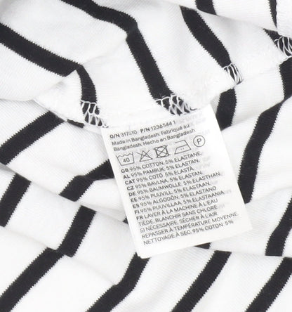 H&M Girls' Striped T-Shirt Dress, Size 14 Years, Casual Comfort