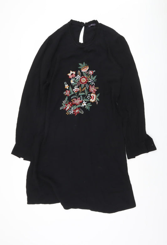 Marks and Spencer Women's Black Embroidered Dress
