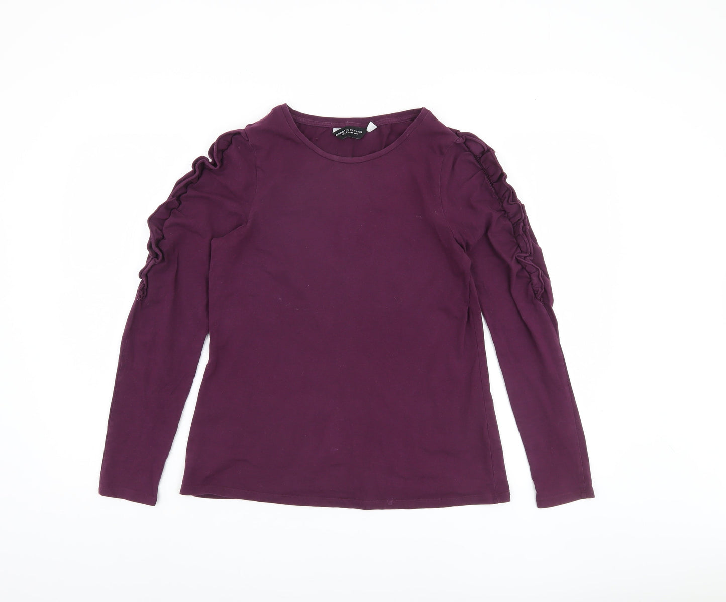 Womens UK Size 12 Dorothy Perkins Purple Basic Blouse