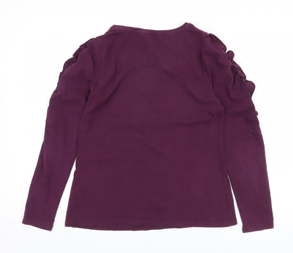 Womens UK Size 12 Dorothy Perkins Purple Basic Blouse