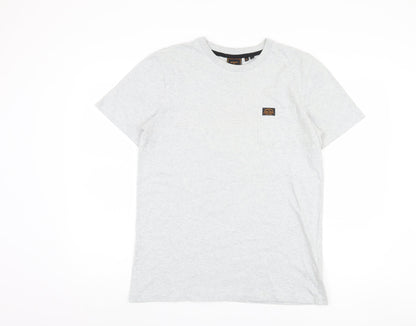 Superdry Men’s Grey Crew Neck T-Shirt, Size S