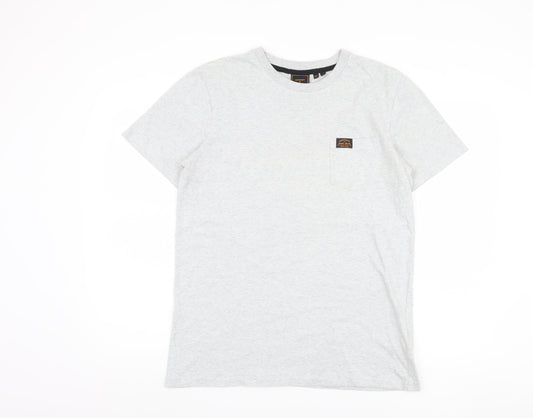 Superdry Men’s Grey Crew Neck T-Shirt, Size S