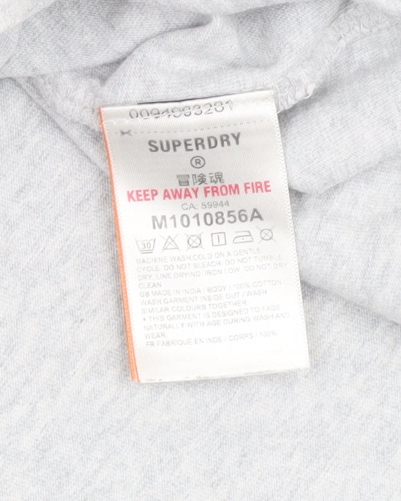 Superdry Men’s Grey Crew Neck T-Shirt, Size S