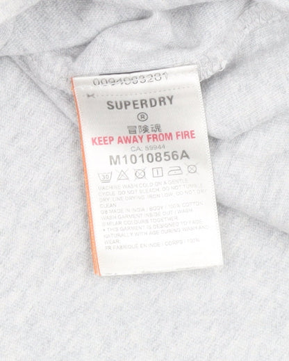 Superdry Men’s Grey Crew Neck T-Shirt, Size S