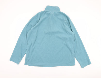 Ridge & Co. Unisex Blue Fleece Pullover Sweatshirt, Size 18