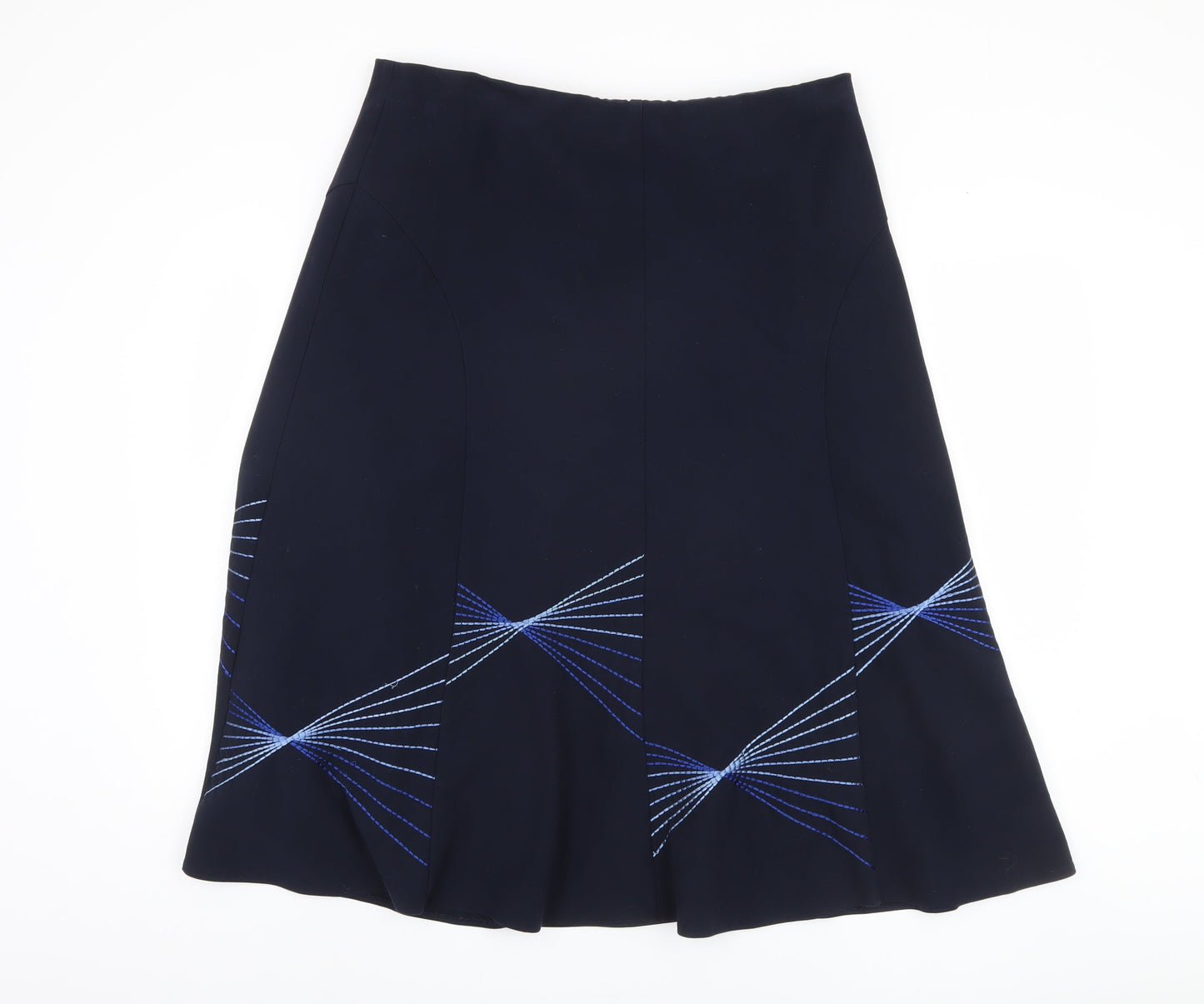 Marks and Spencer Women's Blue A-Line Skirt, Size 16