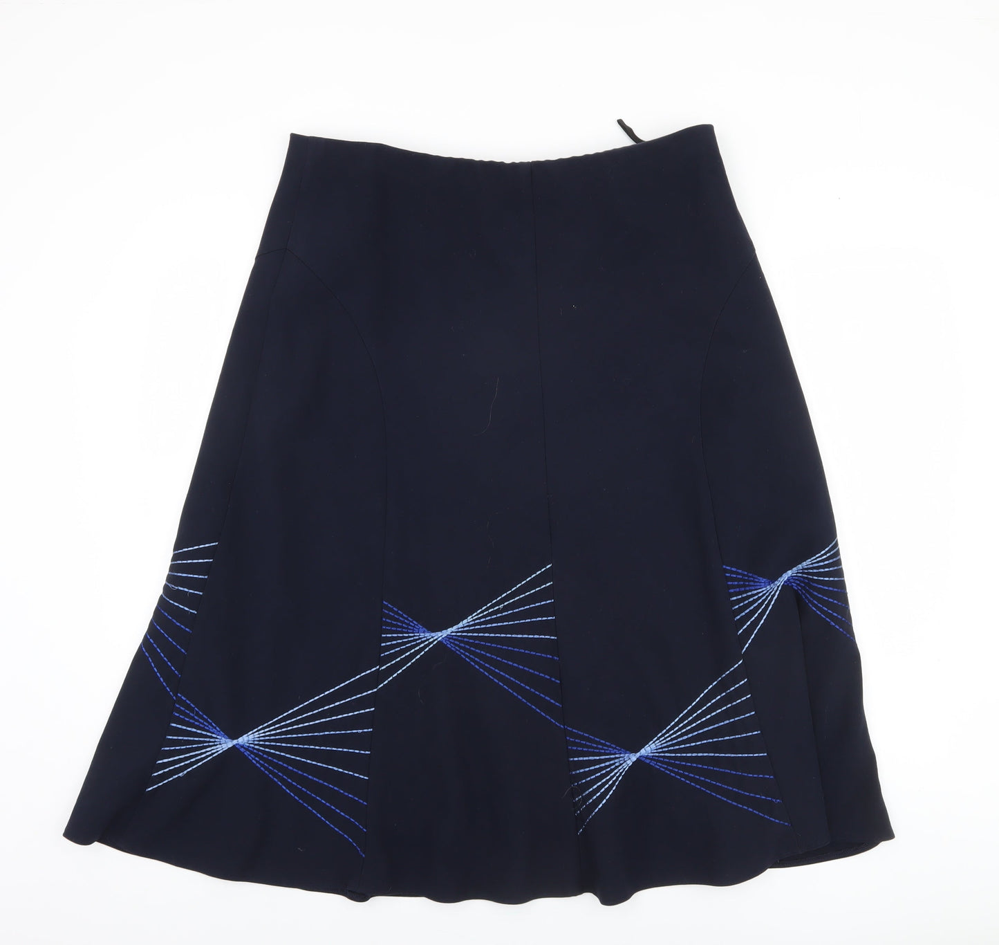 Marks and Spencer Women's Blue A-Line Skirt, Size 16