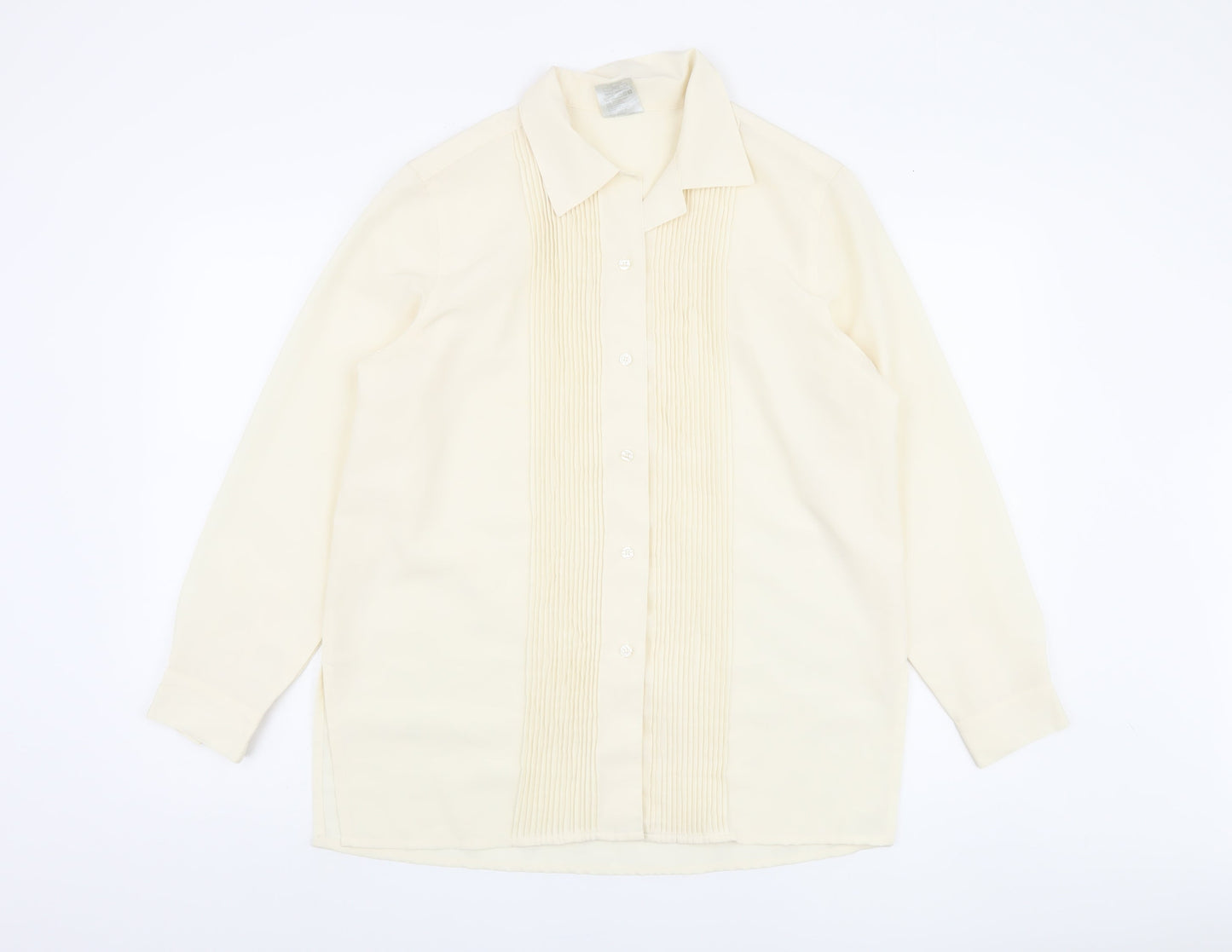 Womens UK Size 14 Classic Woman Ivory Basic Blouse