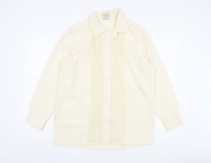 Womens UK Size 14 Classic Woman Ivory Basic Blouse