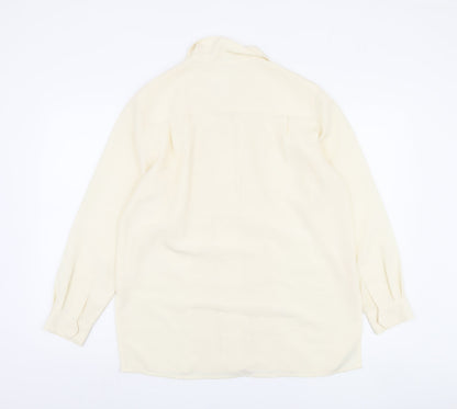 Womens UK Size 14 Classic Woman Ivory Basic Blouse