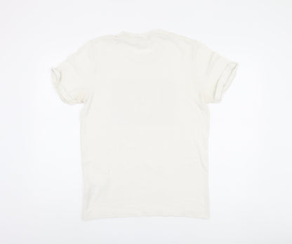 Abercrombie & Fitch Men's White Crew Neck T-Shirt, M