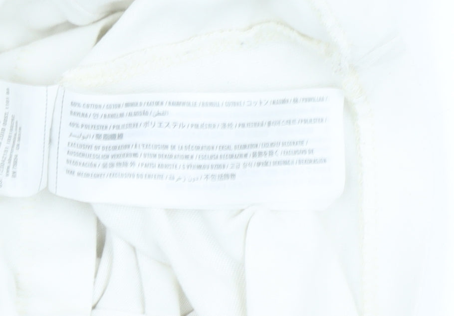 Abercrombie & Fitch Men's White Crew Neck T-Shirt, M