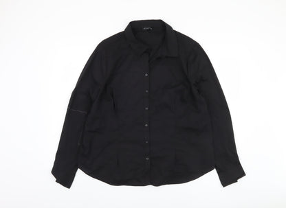 Womens UK Size 20 Et Vous Black  Button-Up