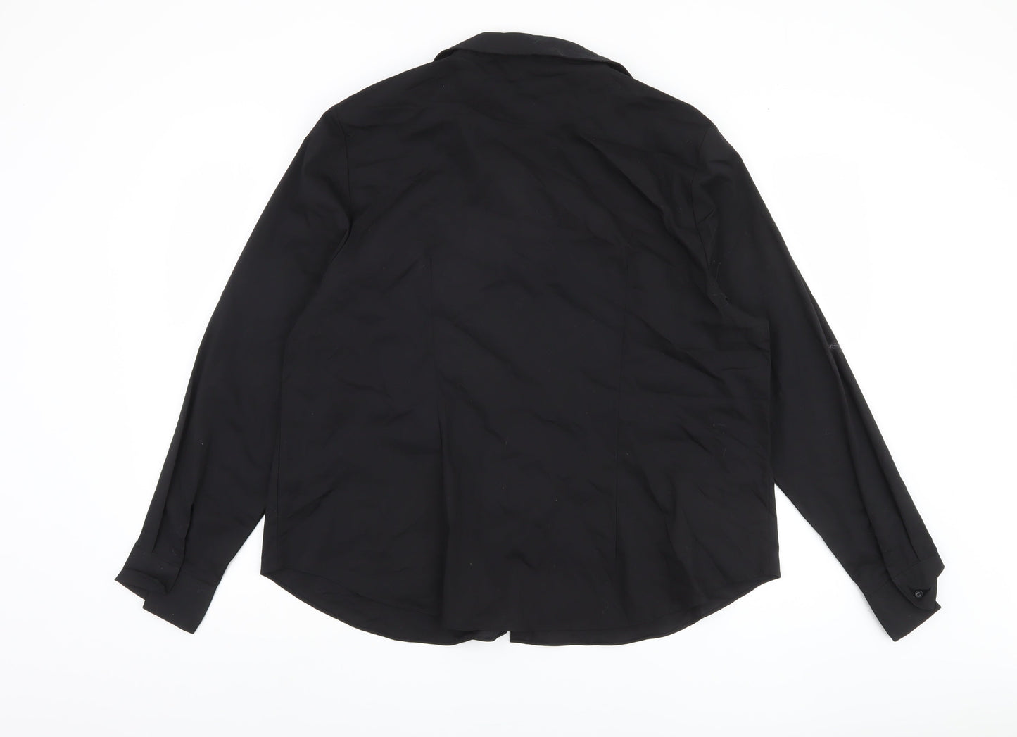Womens UK Size 20 Et Vous Black  Button-Up