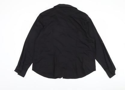Womens UK Size 20 Et Vous Black  Button-Up