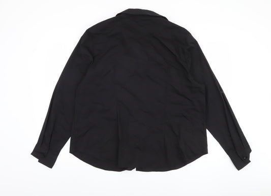 Womens UK Size 20 Et Vous Black  Button-Up