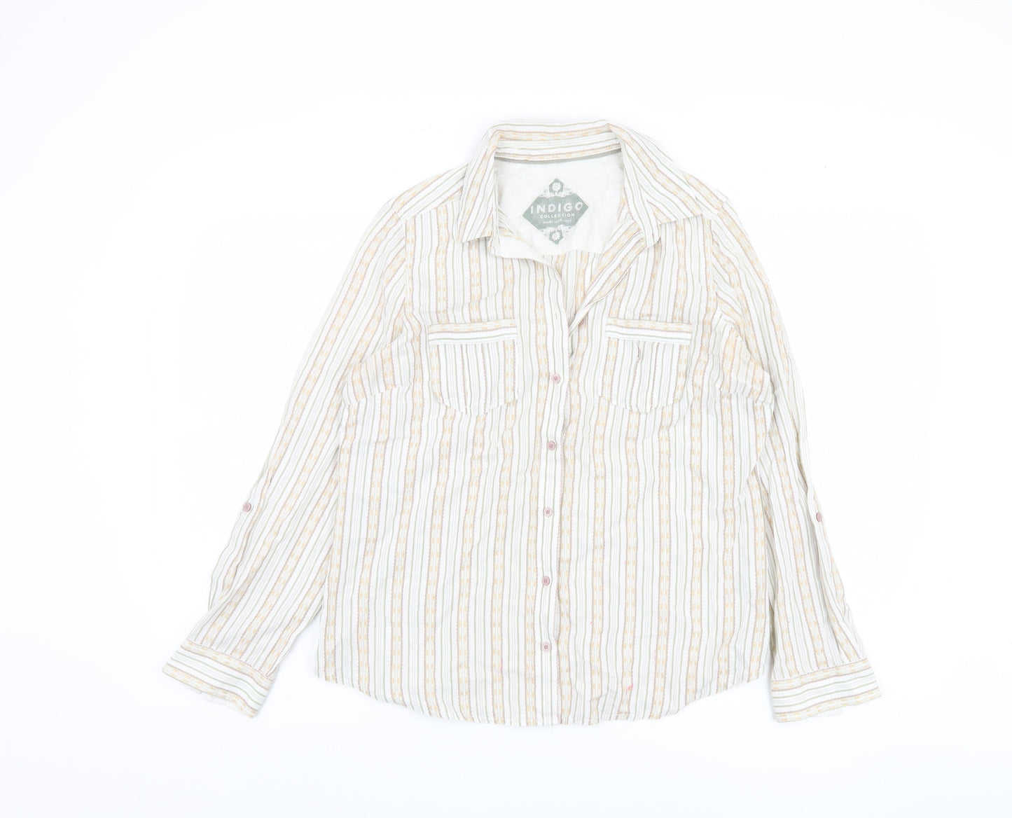 Womens UK Size 12 Marks and Spencer Multicoloured  Button-Up