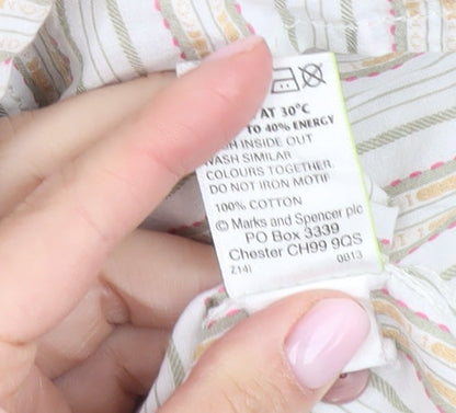 Womens UK Size 12 Marks and Spencer Multicoloured  Button-Up