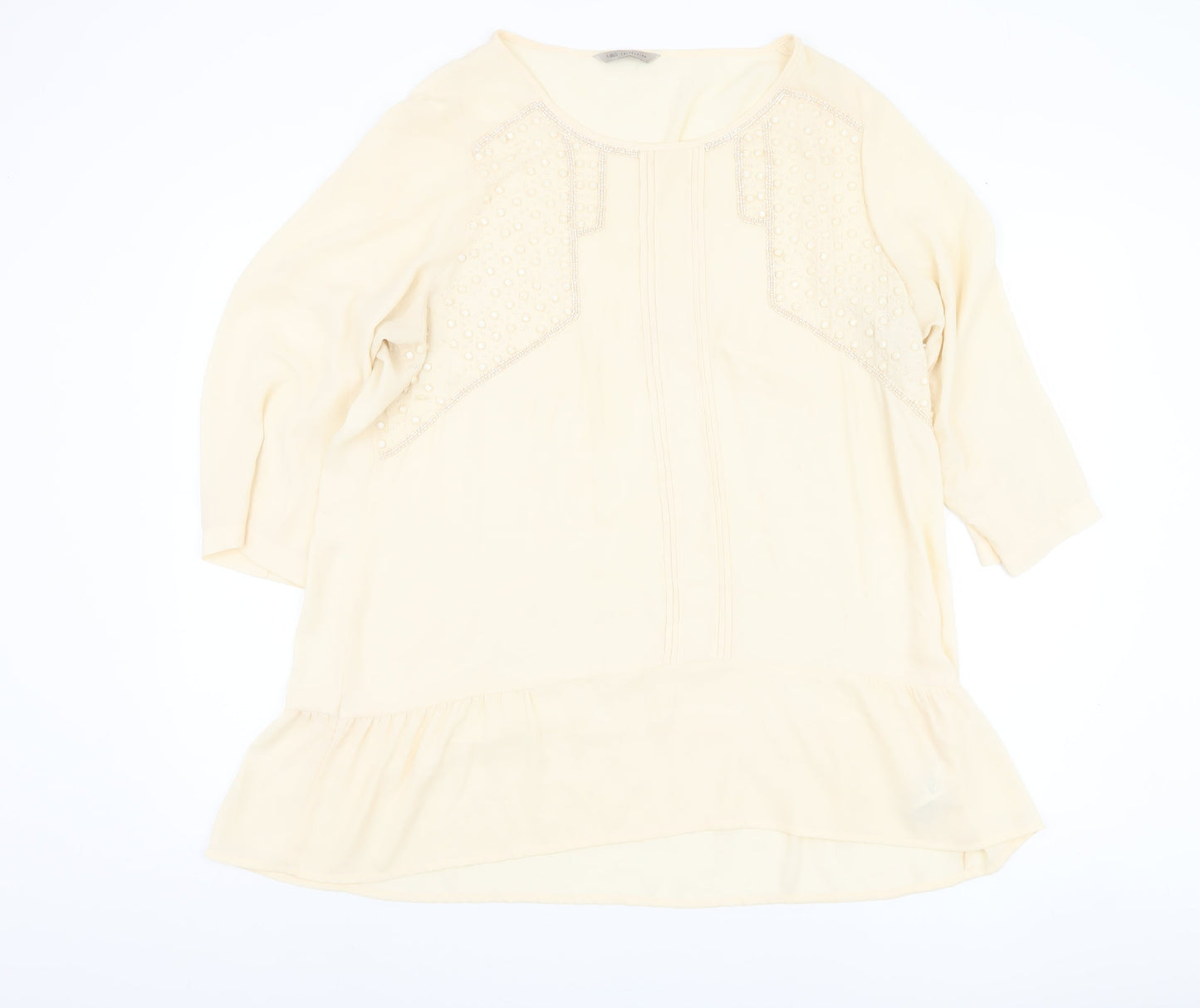 Womens UK Size 18 Marks and Spencer Ivory Basic Blouse
