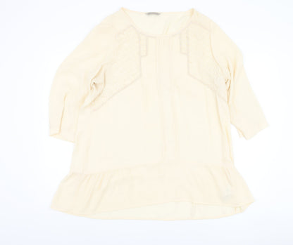 Womens UK Size 18 Marks and Spencer Ivory Basic Blouse