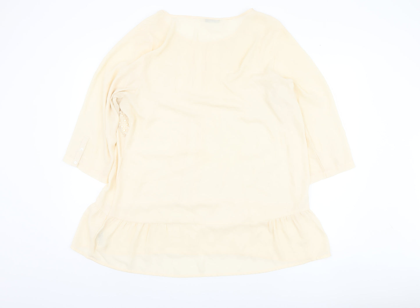 Womens UK Size 18 Marks and Spencer Ivory Basic Blouse