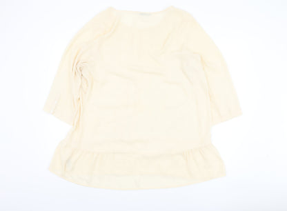 Womens UK Size 18 Marks and Spencer Ivory Basic Blouse