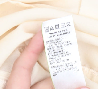 Womens UK Size 18 Marks and Spencer Ivory Basic Blouse