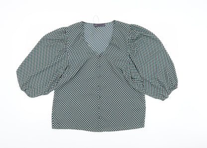 Womens UK Size 12 Marks and Spencer Multicoloured Basic Blouse