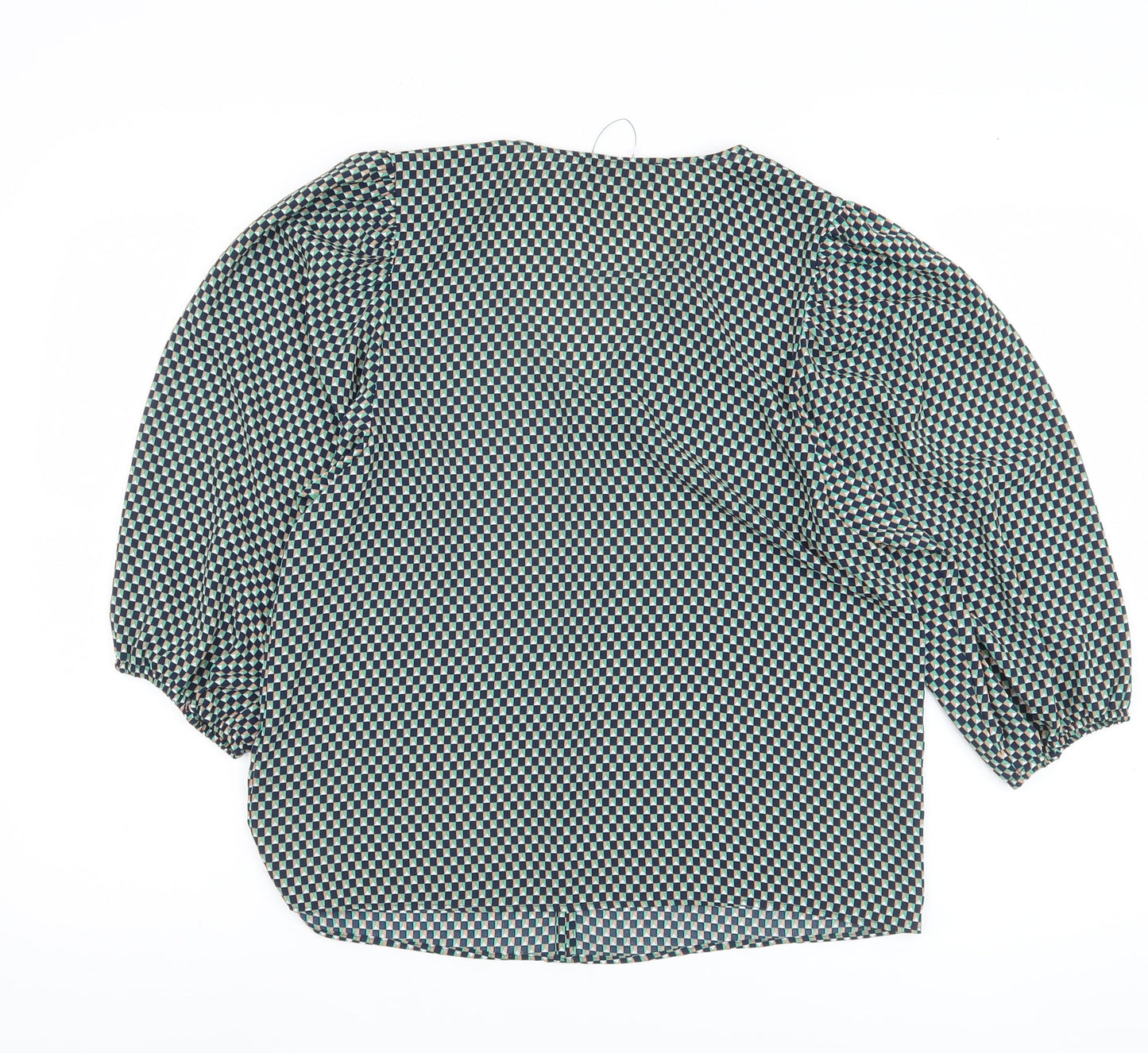 Womens UK Size 12 Marks and Spencer Multicoloured Basic Blouse