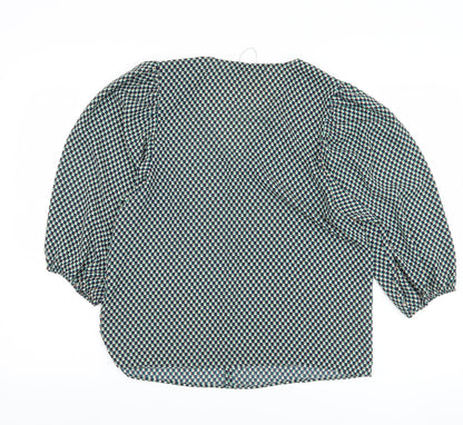Womens UK Size 12 Marks and Spencer Multicoloured Basic Blouse