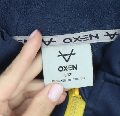 OXEN Boys Blue Hoodie L - Graphic Winter Pullover