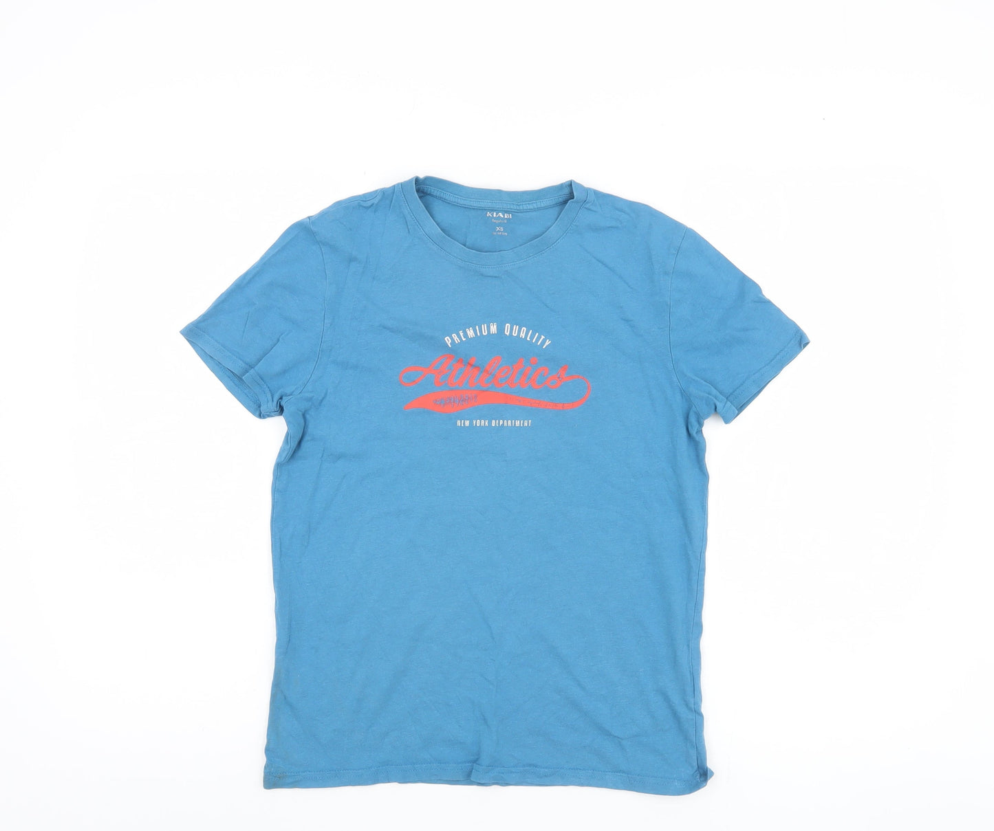 Kiabi Boys Blue XS Graphic T-Shirt, Regular Fit, Casual Style
