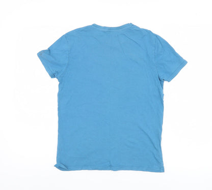 Kiabi Boys Blue XS Graphic T-Shirt, Regular Fit, Casual Style