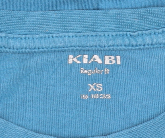 Kiabi Boys Blue XS Graphic T-Shirt, Regular Fit, Casual Style