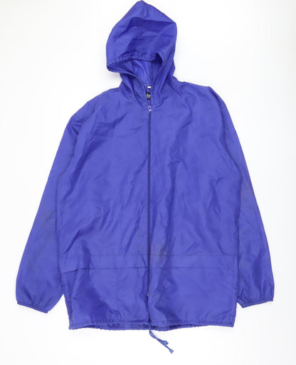 Mens UK Size M Protection Blue Windbreaker Coat