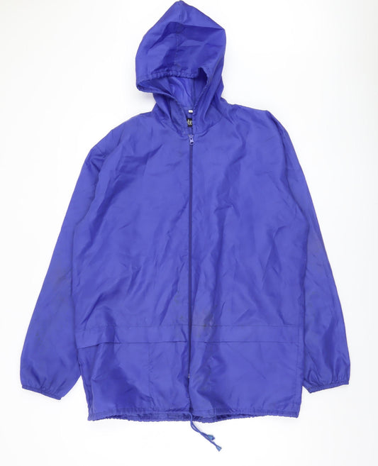 Mens UK Size M Protection Blue Windbreaker Coat