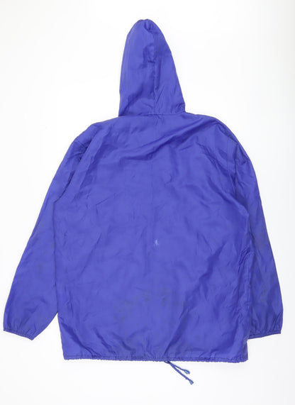 Mens UK Size M Protection Blue Windbreaker Coat